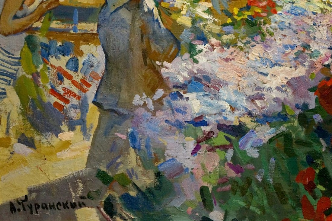 Oil painting On the market Turansky Alexander Alekseevich - 2