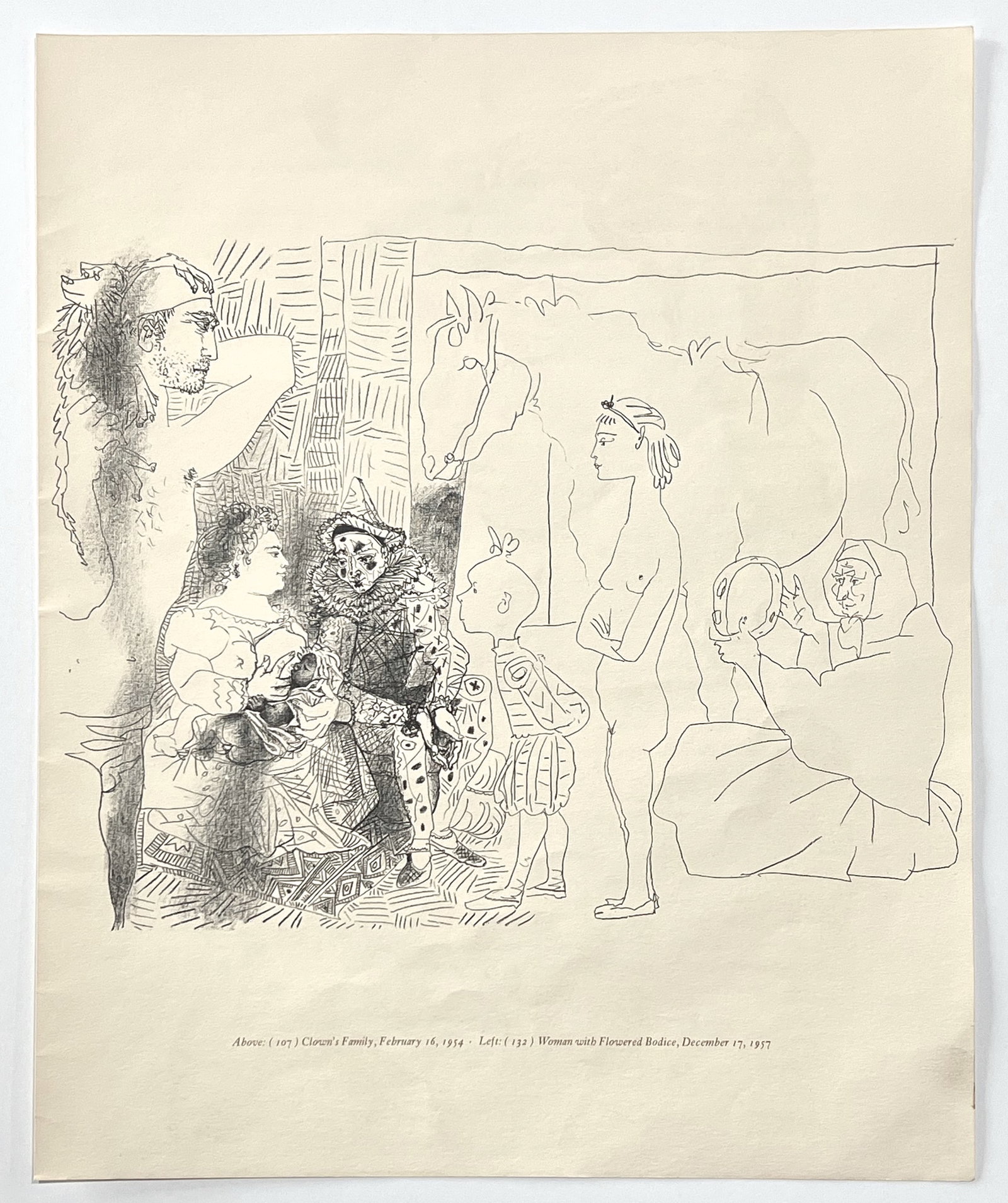 Pablo Picasso lithograph "Clown's Family" - 2