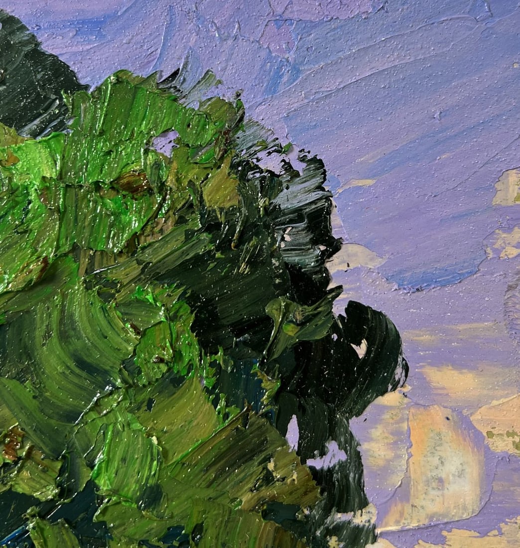 Oil painting Trees near the pond Boris Serdyuk - 4