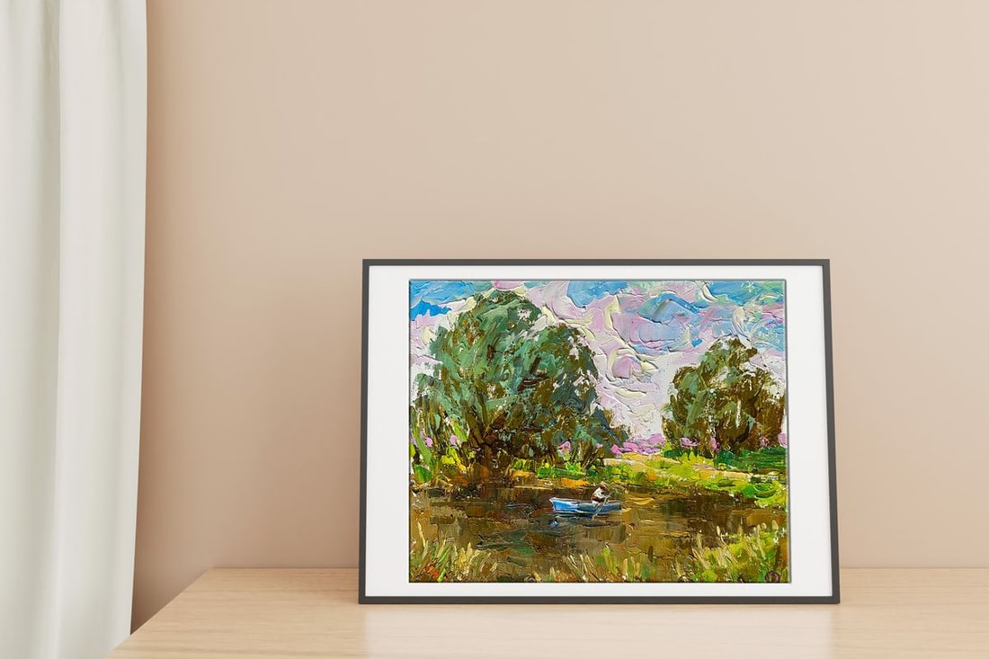 Oil painting Under the willows Alex Kalenyuk - 2