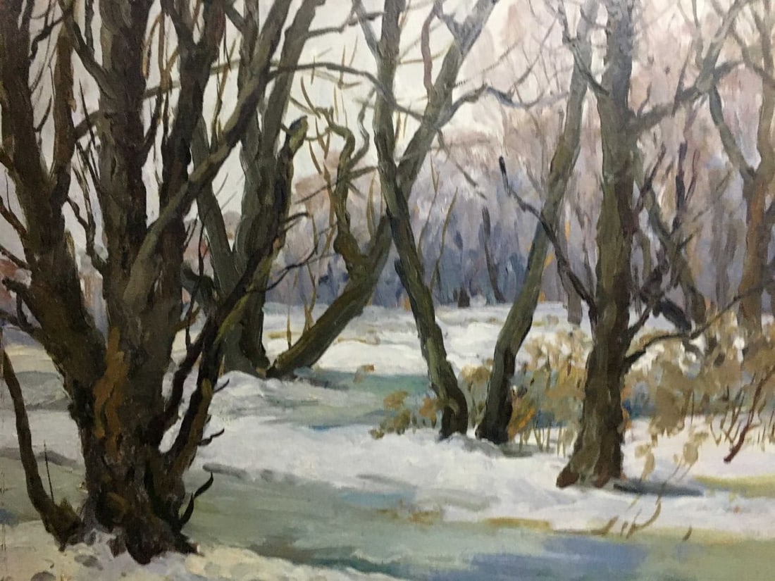 Oil double painting Seasons of the Year A. Cherkas - 7