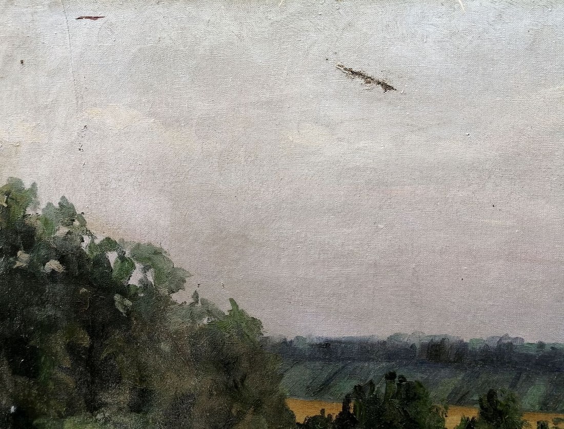 Oil painting Forest Lake Unknown artist - 4