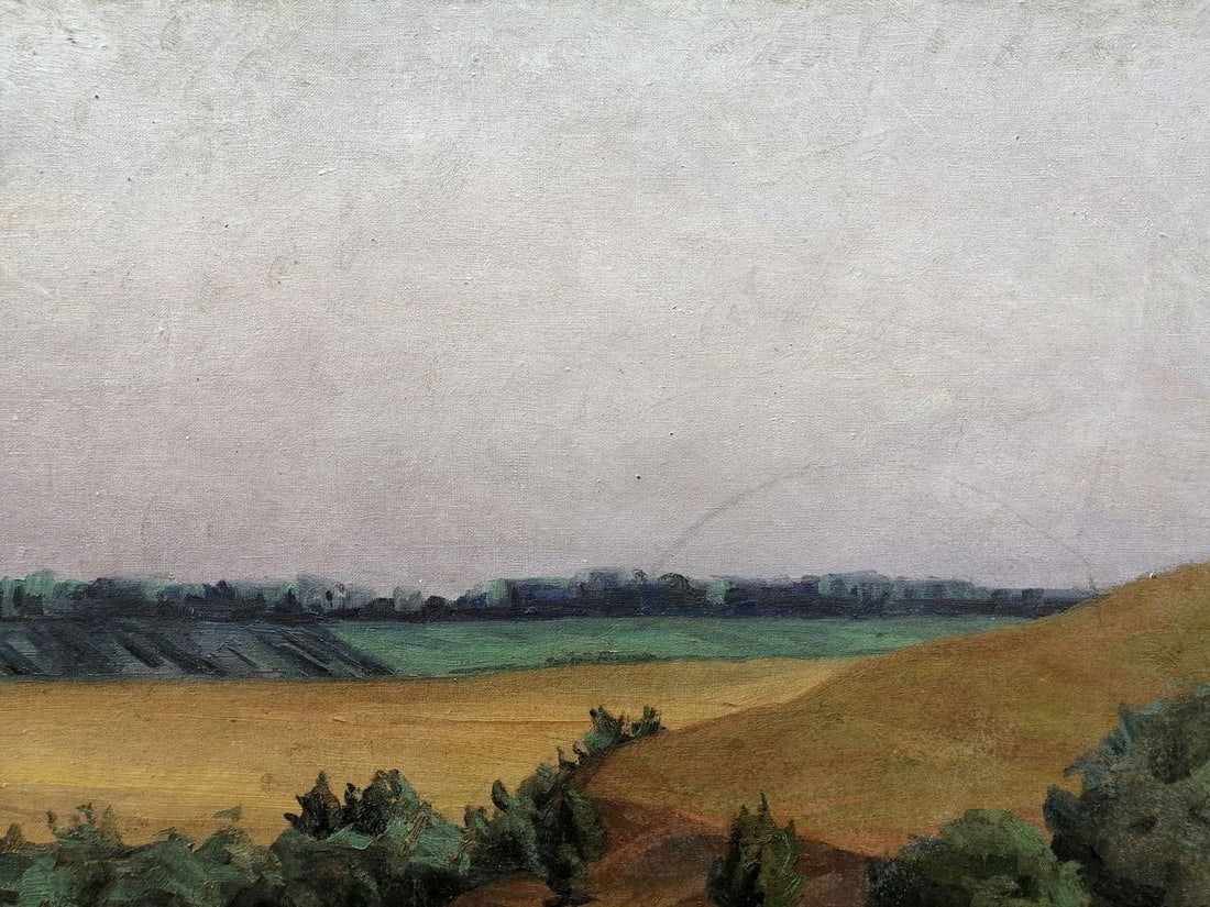 Oil painting Forest Lake Unknown artist - 7