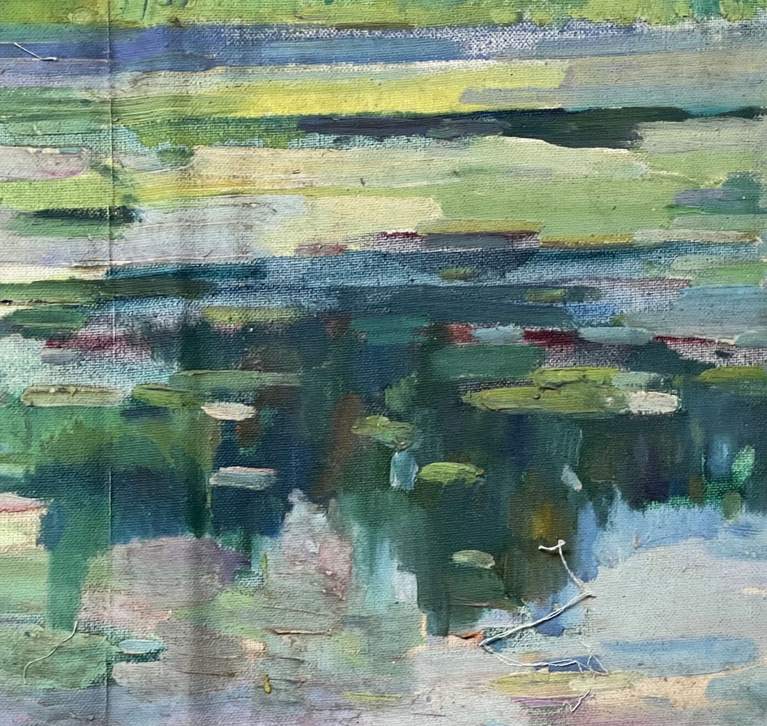Oil painting boats Peter Tovpev - 7