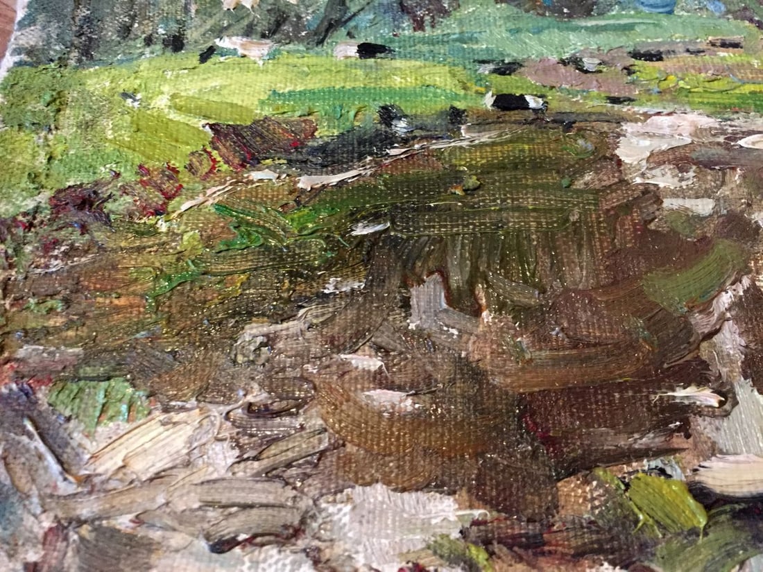Oil painting swamp - 2