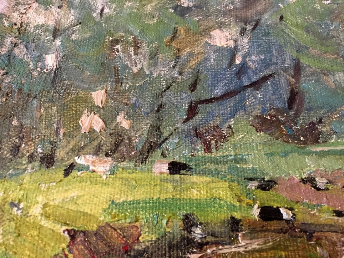 Oil painting swamp - 3