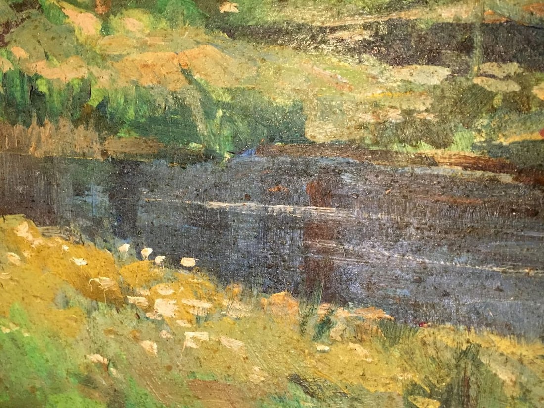 Oil painting Forest park - 2