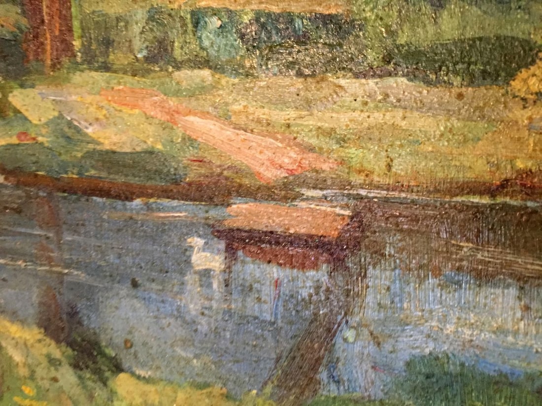 Oil painting Forest park - 7
