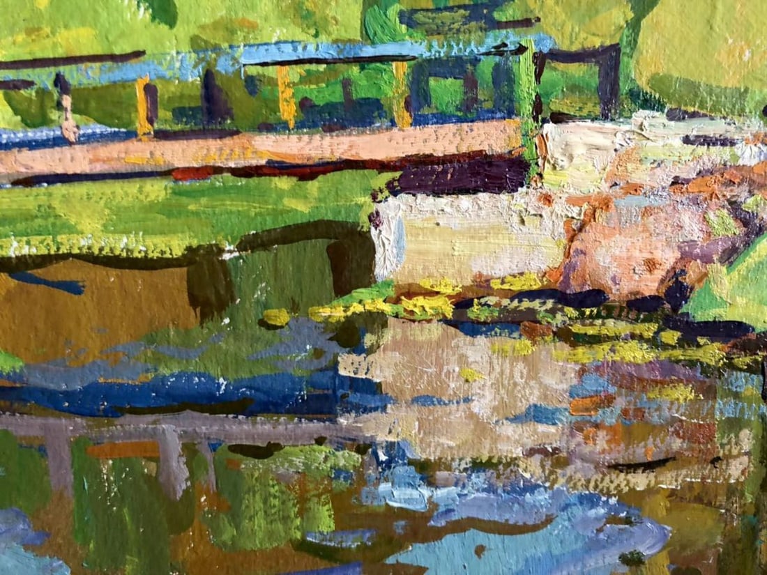 Oil painting Forest bridge Kolosovsky Georgiy Sergeevich - 7