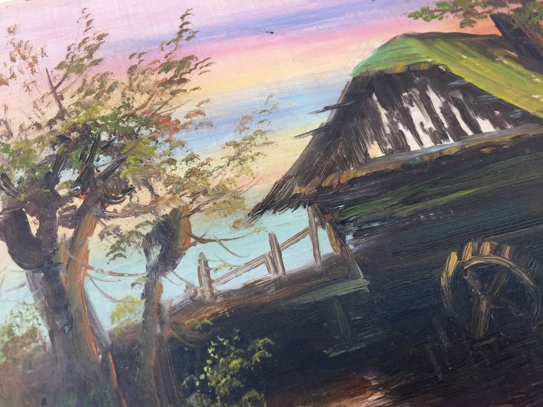 Oil painting House in the swamp - 11