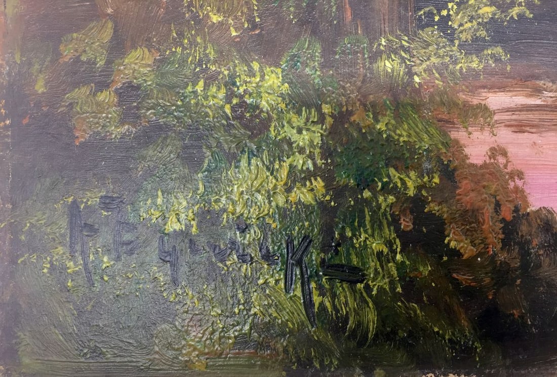 Oil painting House in the swamp - 2