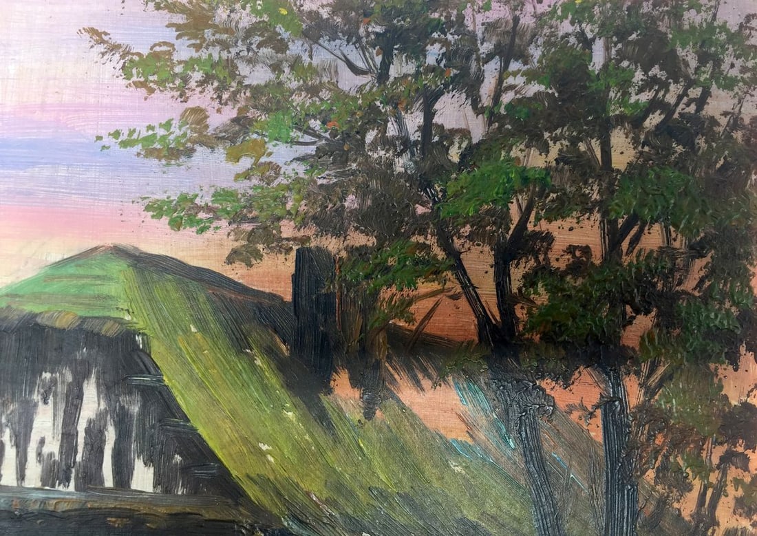 Oil painting House in the swamp - 5