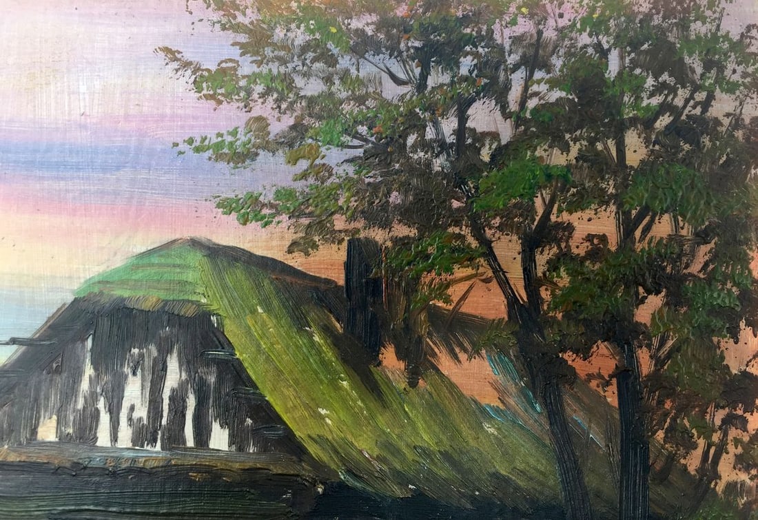Oil painting House in the swamp - 7