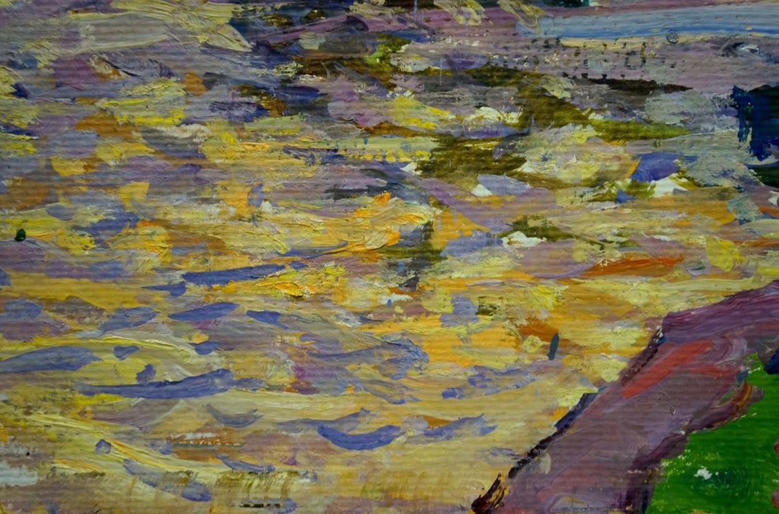 Oil painting At a lake Fomin Anatoly Nikiforovich - 2