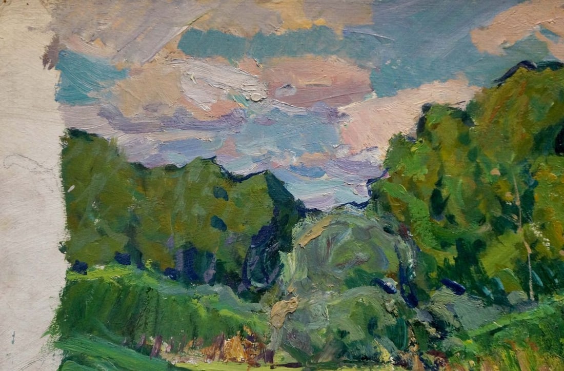 Oil painting Natural landscape Fomin Anatoly Nikiforovich - 3