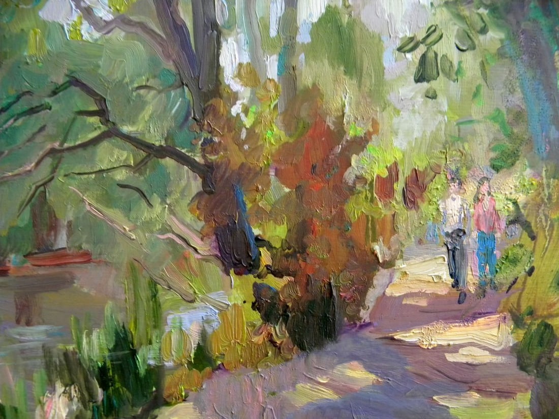 Oil painting Near the lake Anatoly Kymnatny - 2