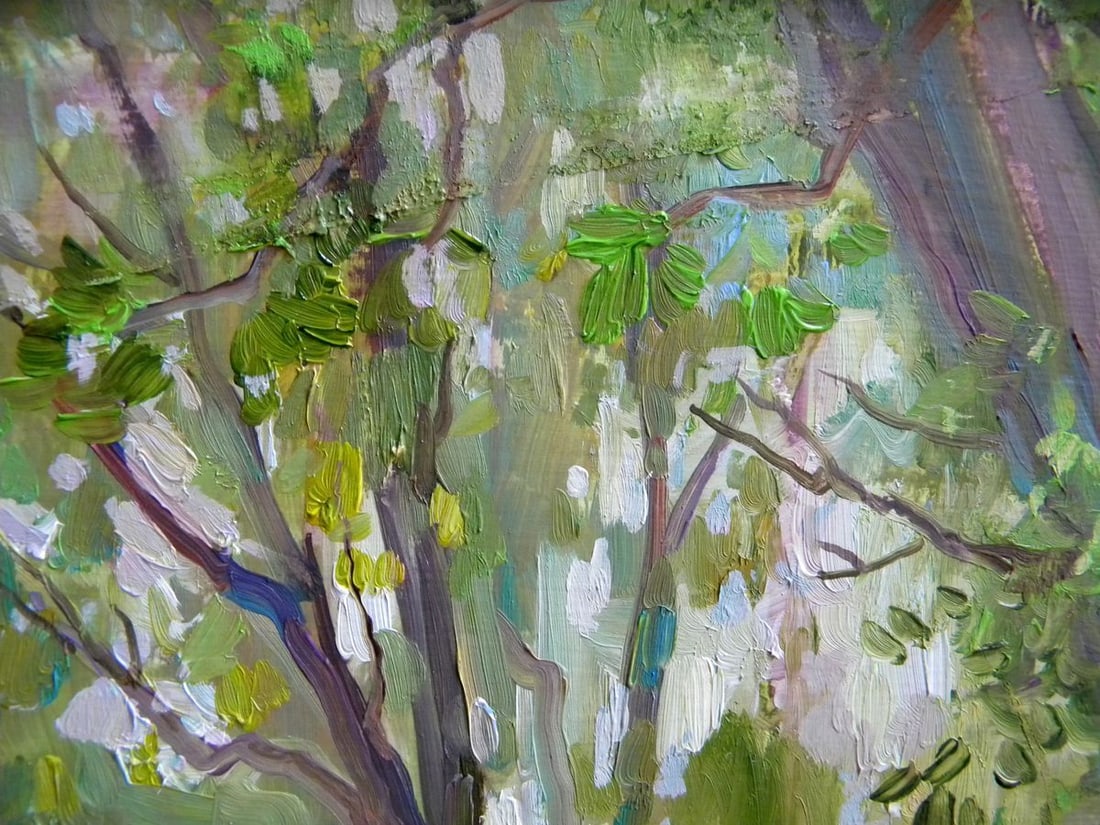 Oil painting Near the lake Anatoly Kymnatny - 7