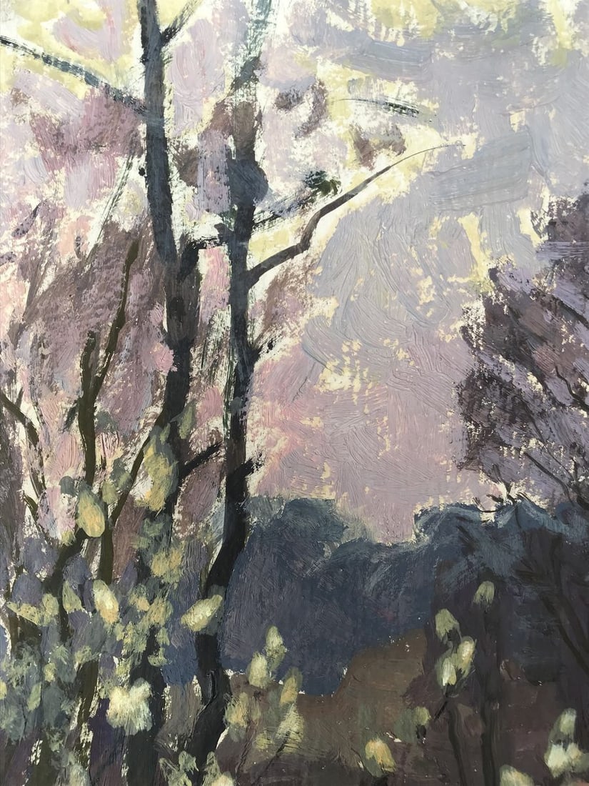 Oil painting Willow blossoms Batrakov Vladimir Grigorievich - 4