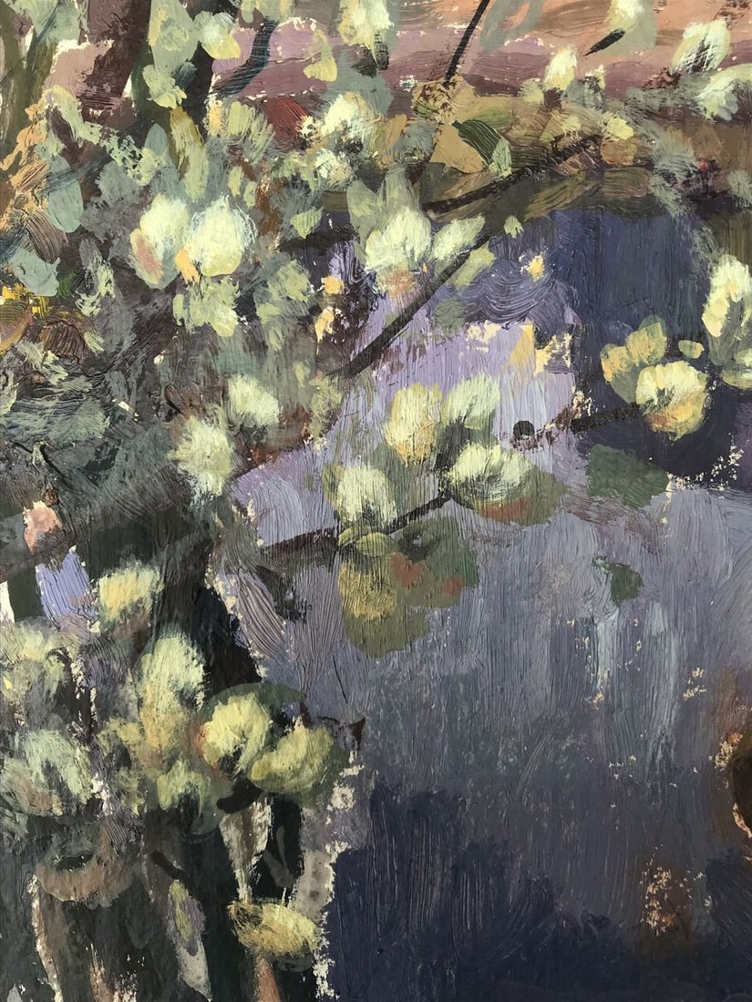 Oil painting Willow blossoms Batrakov Vladimir Grigorievich - 9