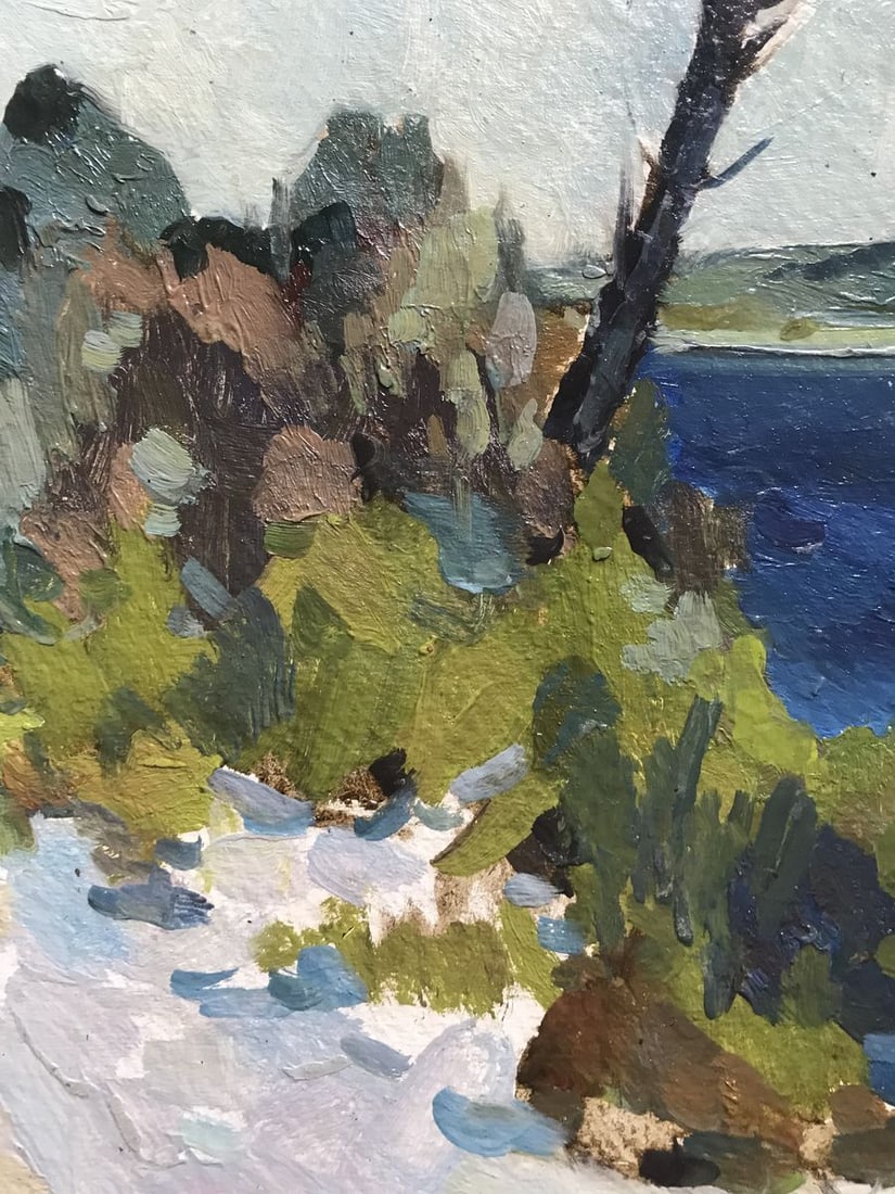 Oil painting Near the lake Peter Tovpev - 7