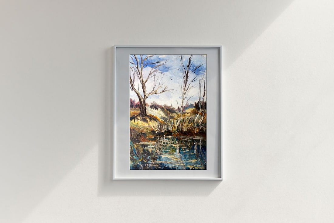 Oil painting Sunny day Unknown artist - 2