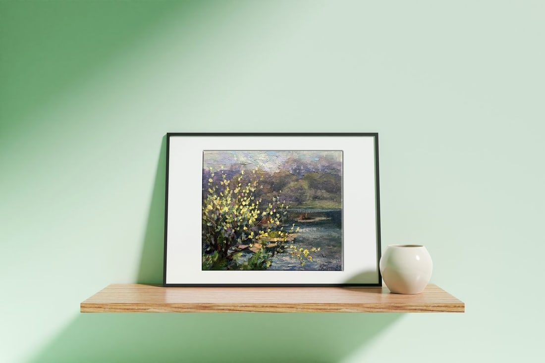 Oil painting Willow blossoms Batrakov Vladimir Grigorievich - 2