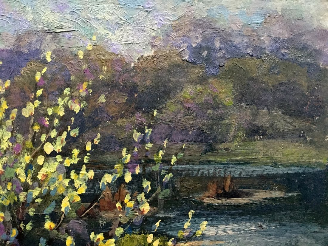 Oil painting Willow blossoms Batrakov Vladimir Grigorievich - 4