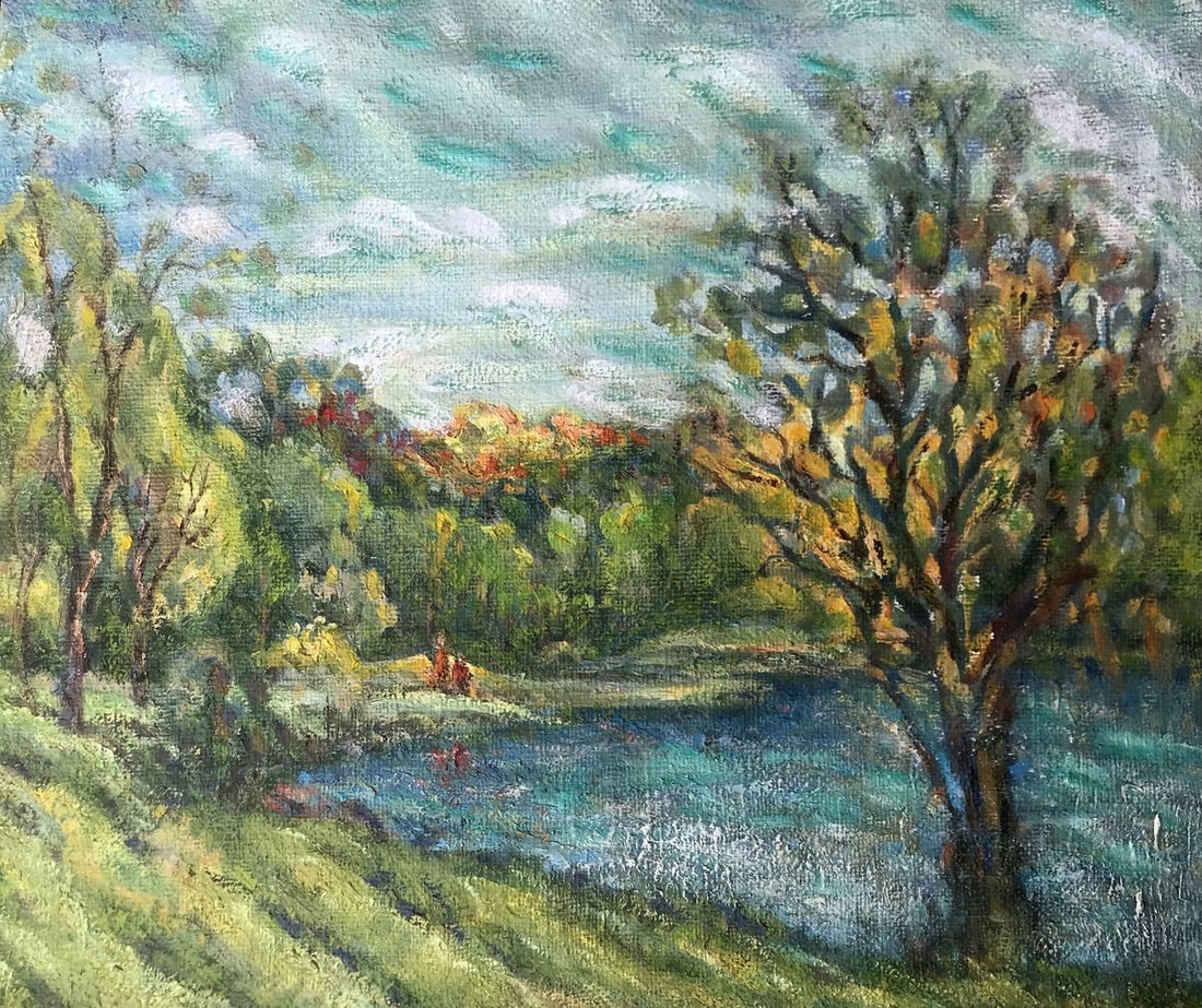 Oil painting Basa tract Shapoval Ivan Leontyevich: NoAAA2967"The Bass Tract" is a captivating oil painting that transports viewers into a serene and enchanting landscape. The artist's skilled brushwork and careful use of color capture the essence of a