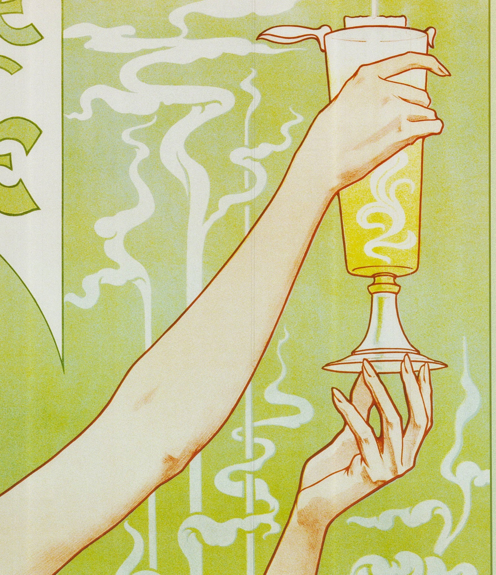 Prival Livemont - Absinthe Robette - 2002 Offset Lithograph 55.25" x 38.75" - 4