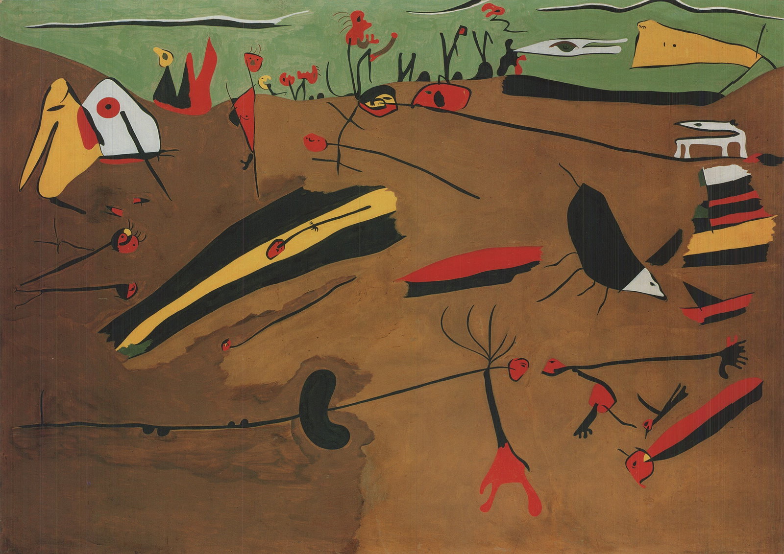 Joan Miro - Animated Landscape - 2010 Offset Lithograph 22.75" x 19" - 2