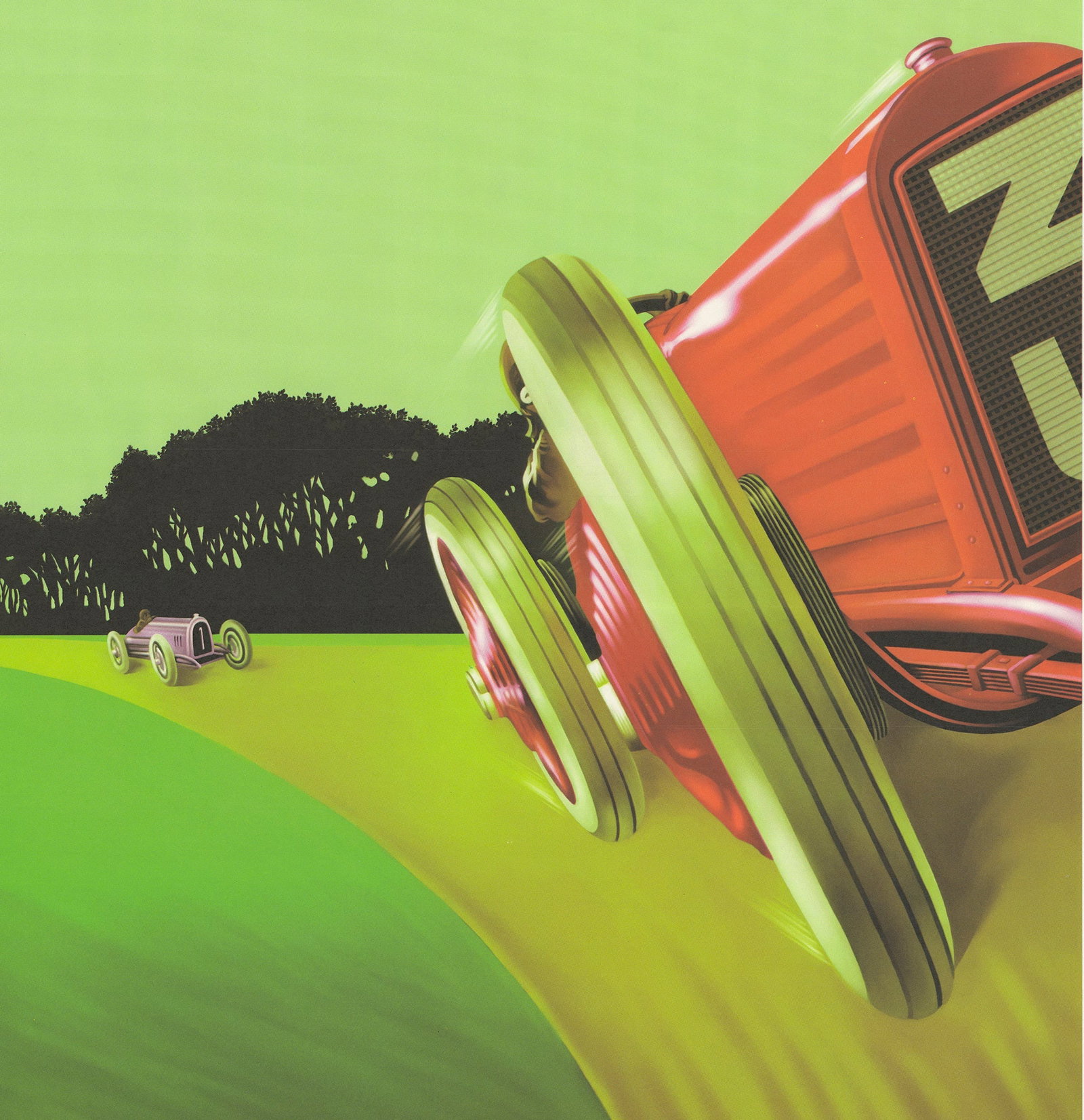 Unknown Artist - Autodromo di Firenze - 1999 Offset Lithograph 34" x 47.75" - 4
