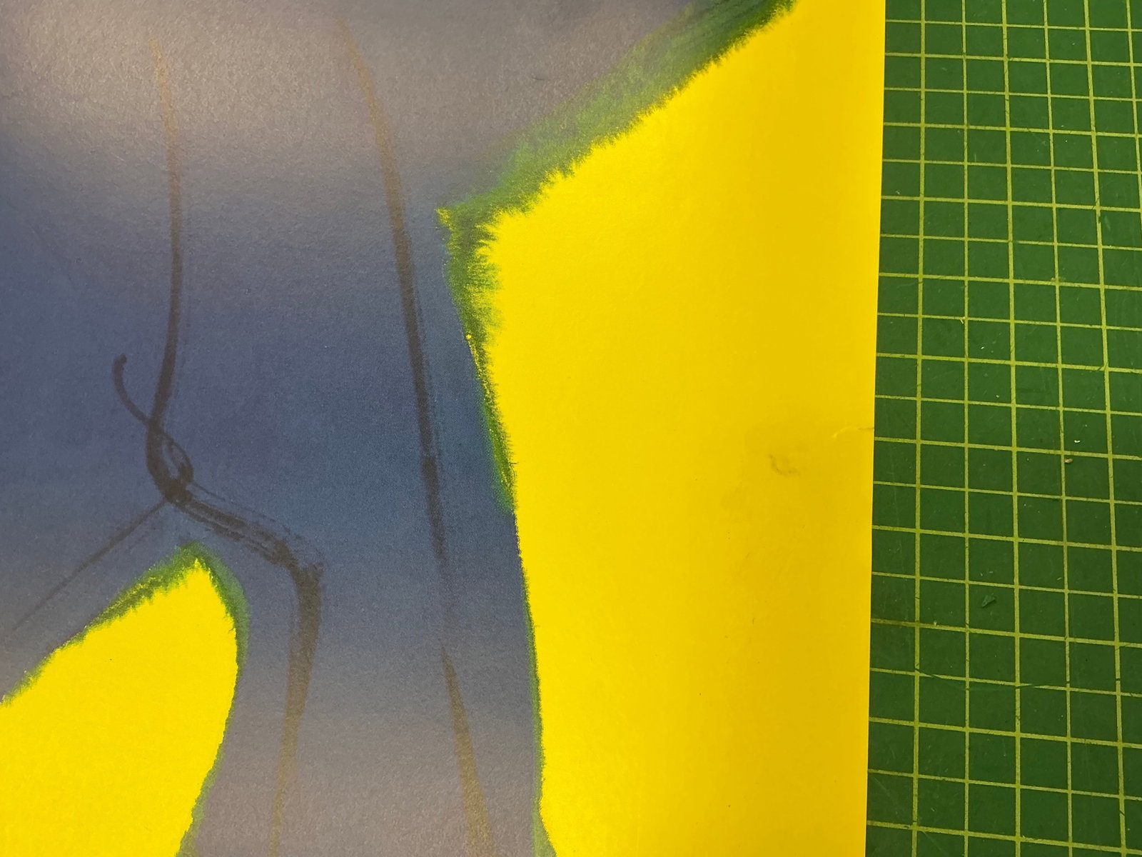 Walasse Ting - Blue Horse - 1990 Offset Lithograph 45.75" x 61.75" - 9