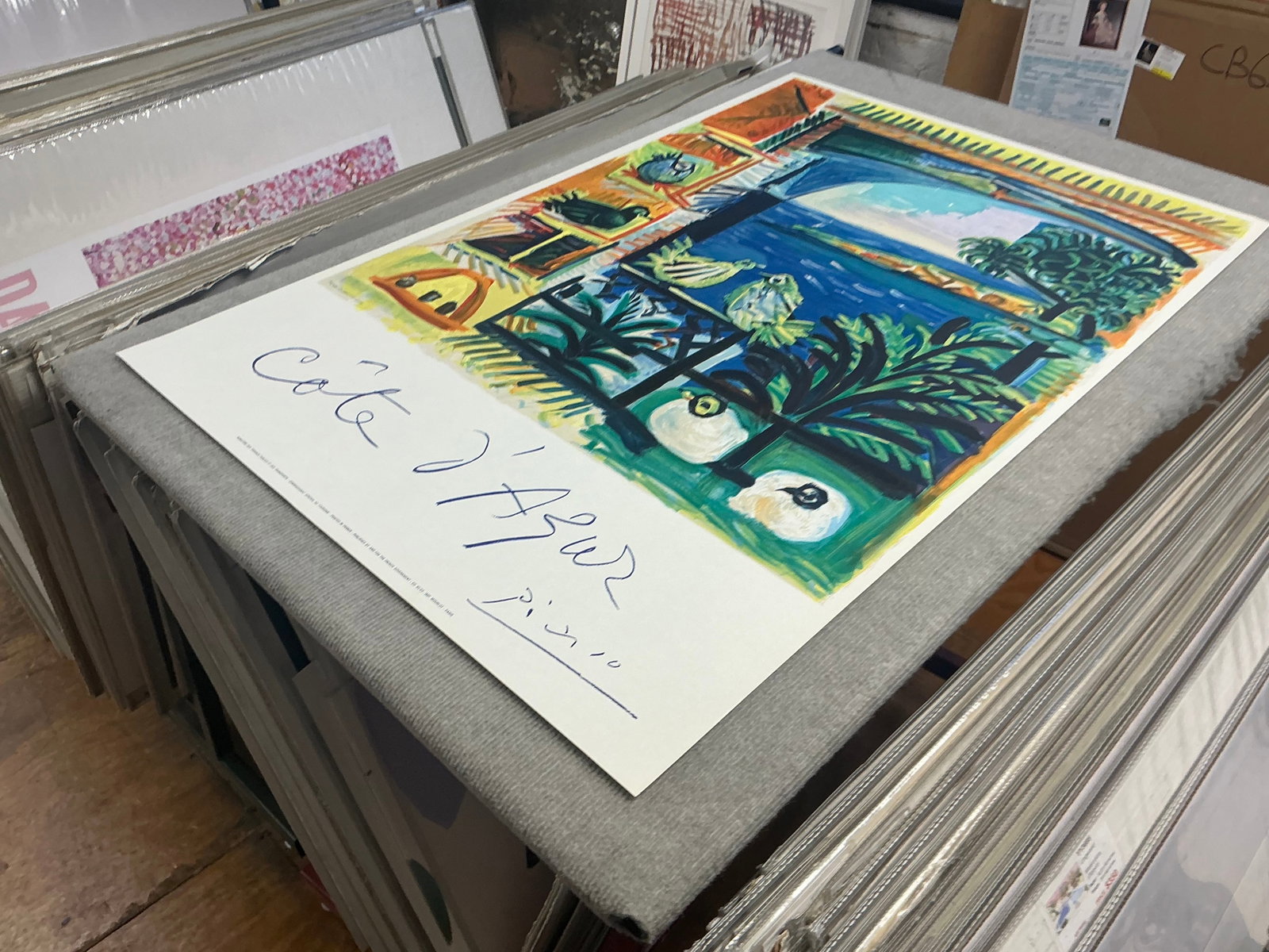 Pablo Picasso - Cote D'Azur - 1962 Lithograph 39.25" x 26" - 3