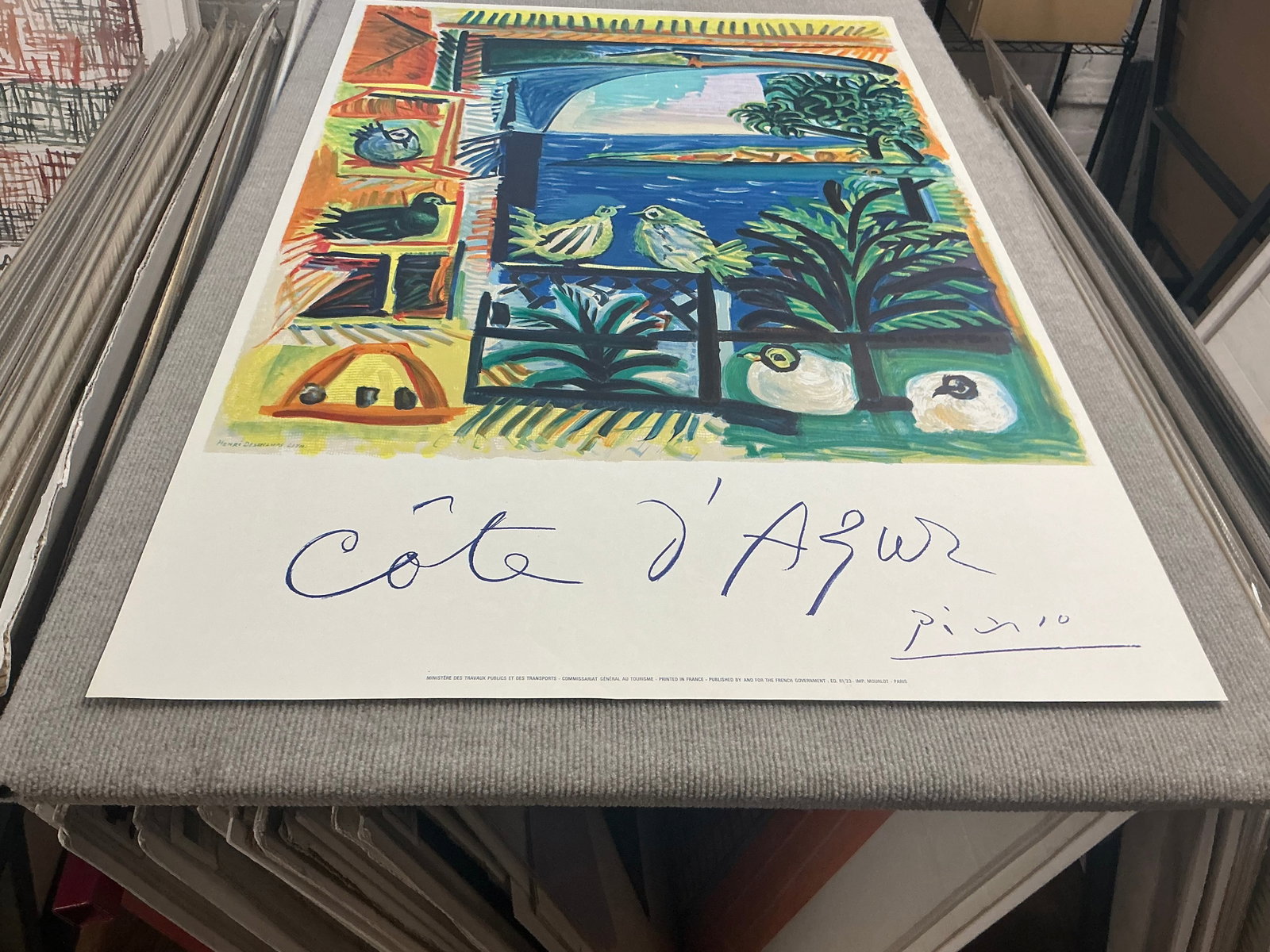 Pablo Picasso - Cote D'Azur - 1962 Lithograph 39.25" x 26" - 7
