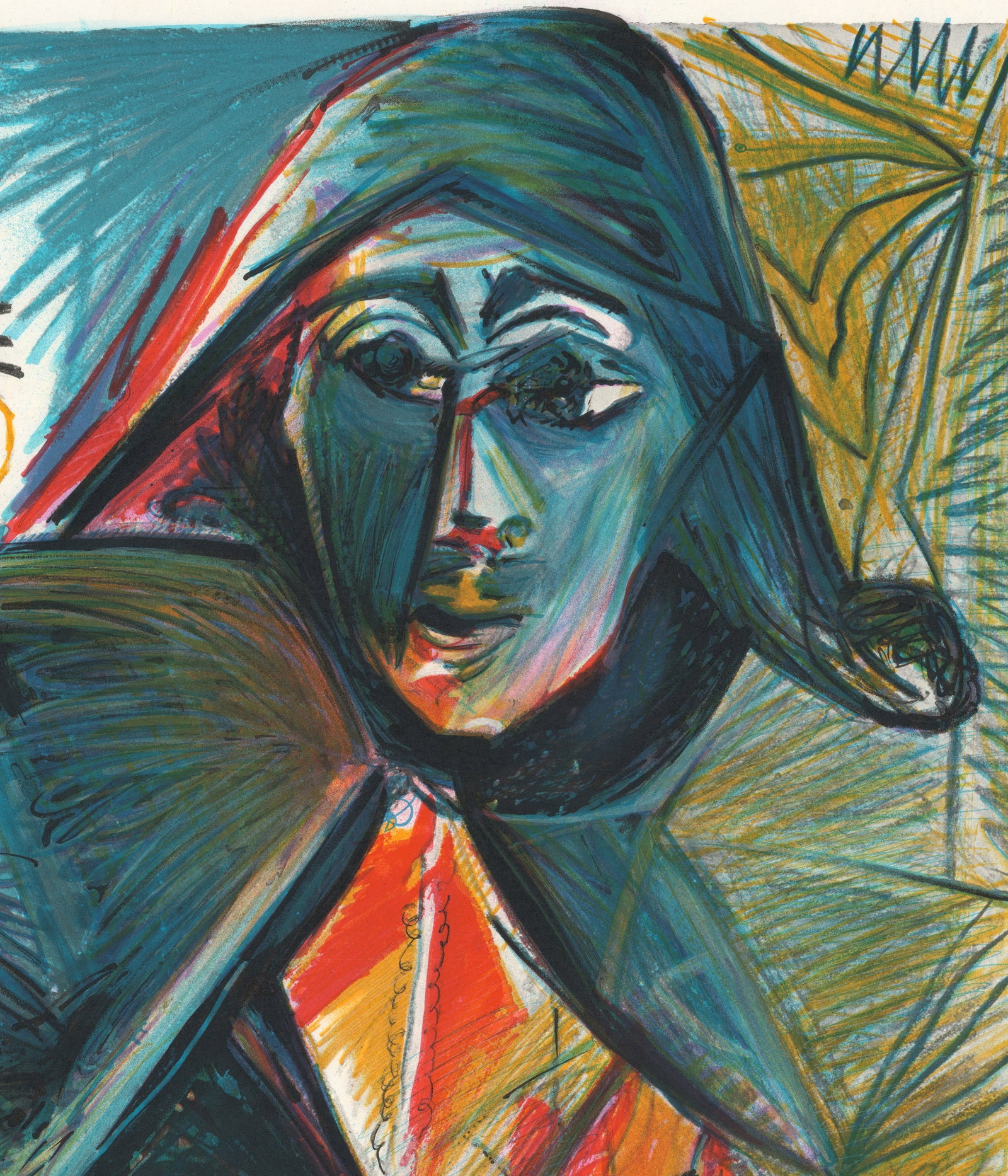 Pablo Picasso - Dakar - 1972 Lithograph 30" x 21" - 4