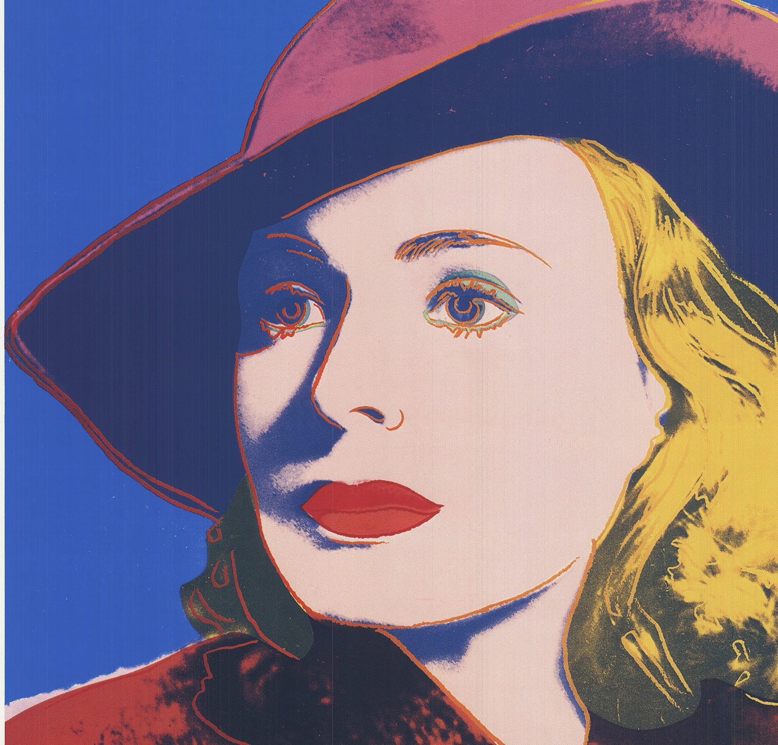Andy Warhol - Ingrid with Hat - 1983 Offset Lithograph 39.5" x 27.5" - 4
