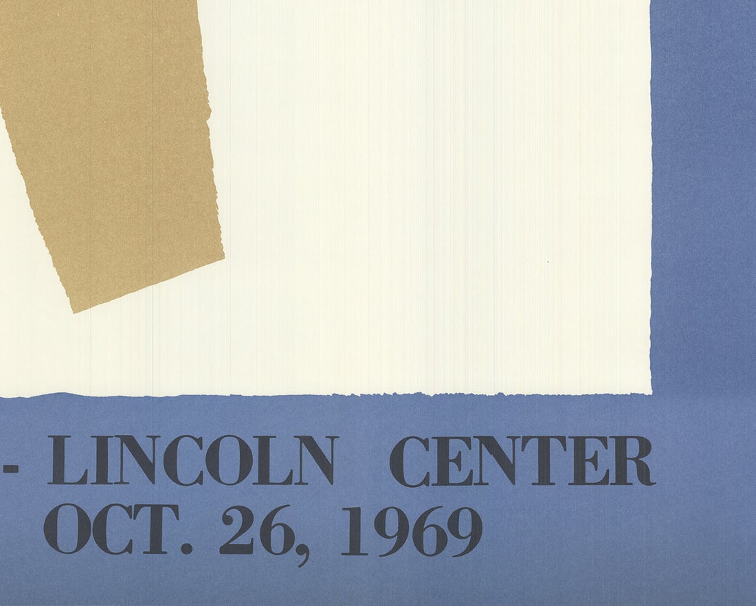 Robert Motherwell - Juilliard School Dedication - 1969 Lithograph 45" x 29.5" - 4