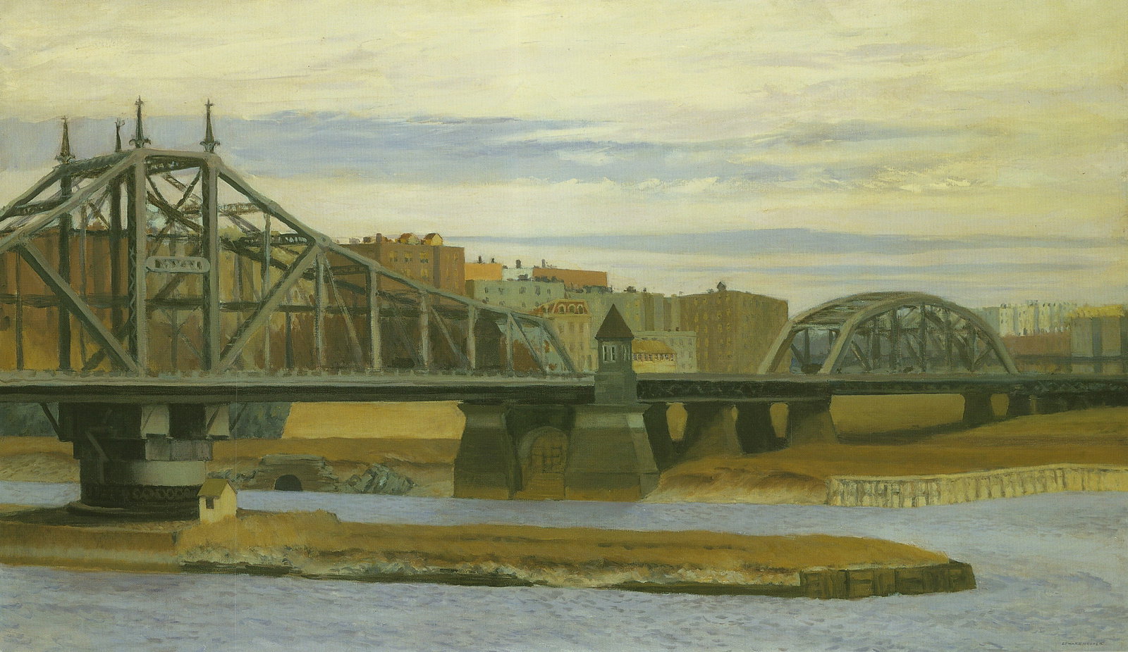 Edward Hopper - Macomb's Dam Bridge - 2010 Offset Lithograph 16.5" x 17.75" - 2