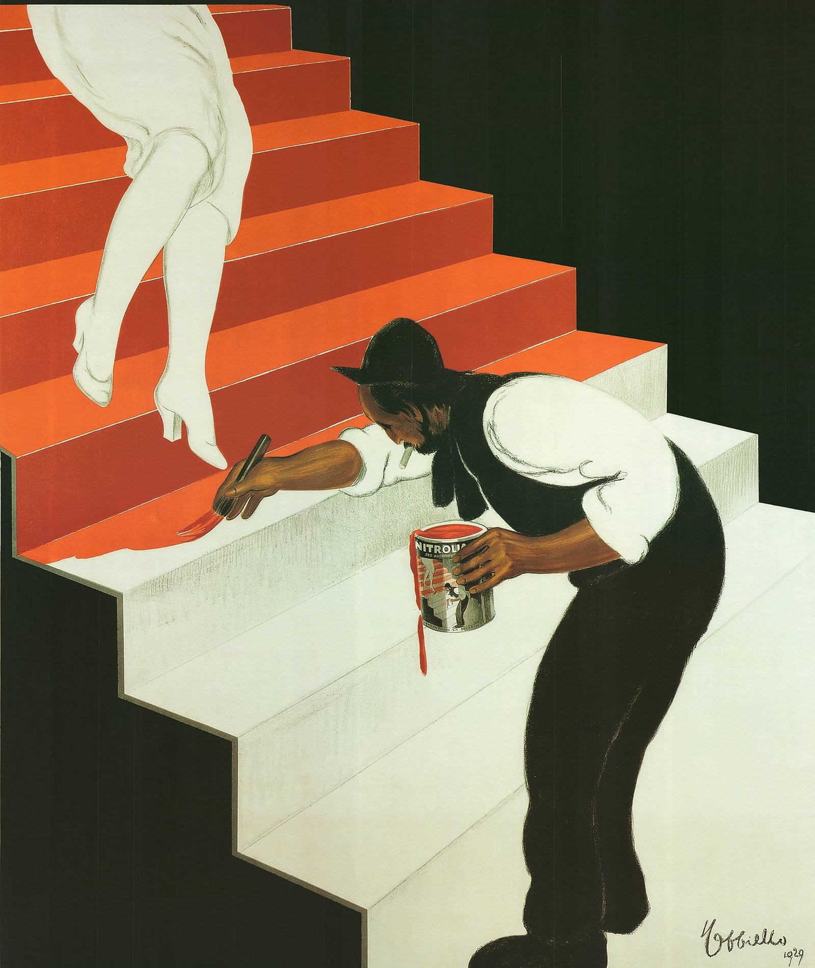 Leonetto Cappiello - Nitrolian Peint - 2005 Offset Lithograph 48" x 34.5" - 2