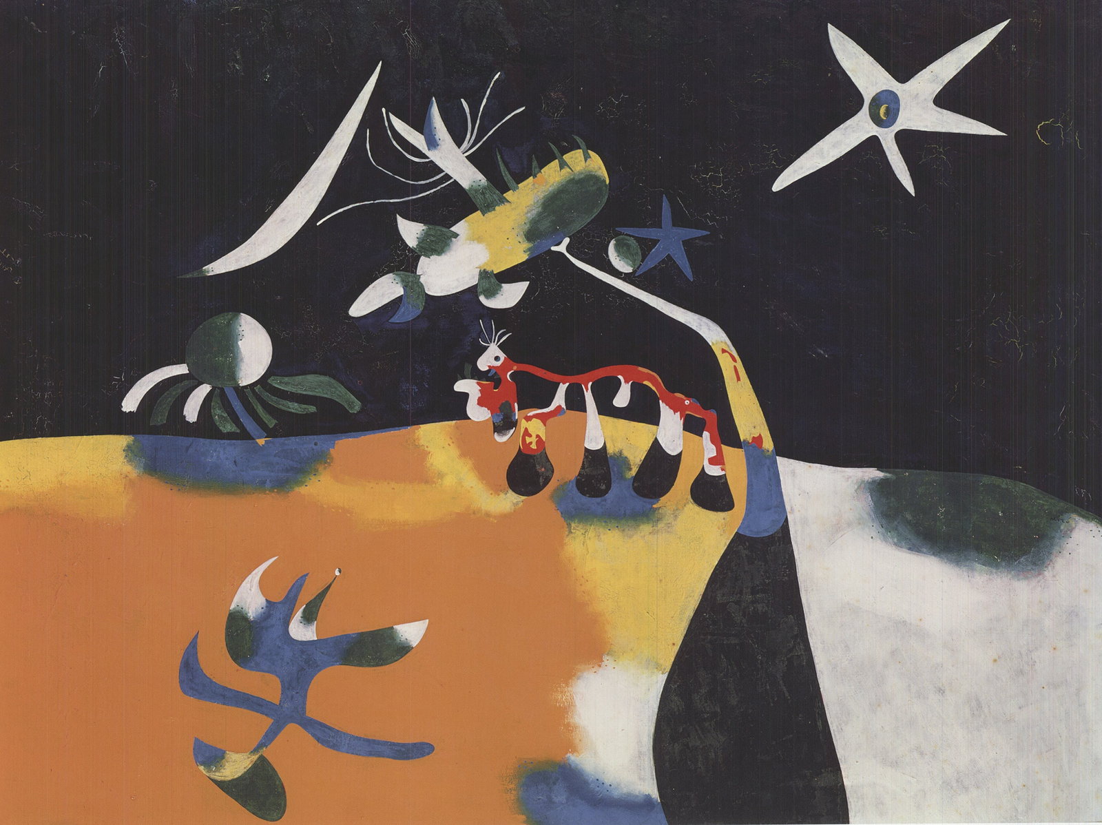 Joan Miro - Nocturne - 2010 Offset Lithograph 22.75" x 19" - 2