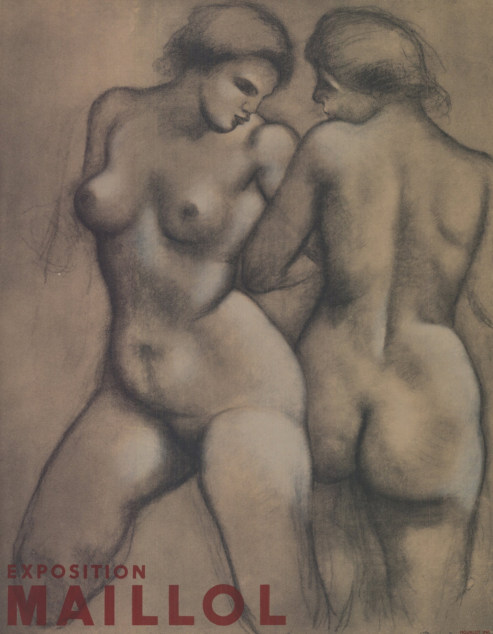 Aristide Maillol - Nus - 1961 Lithograph 30" x 20" - 2