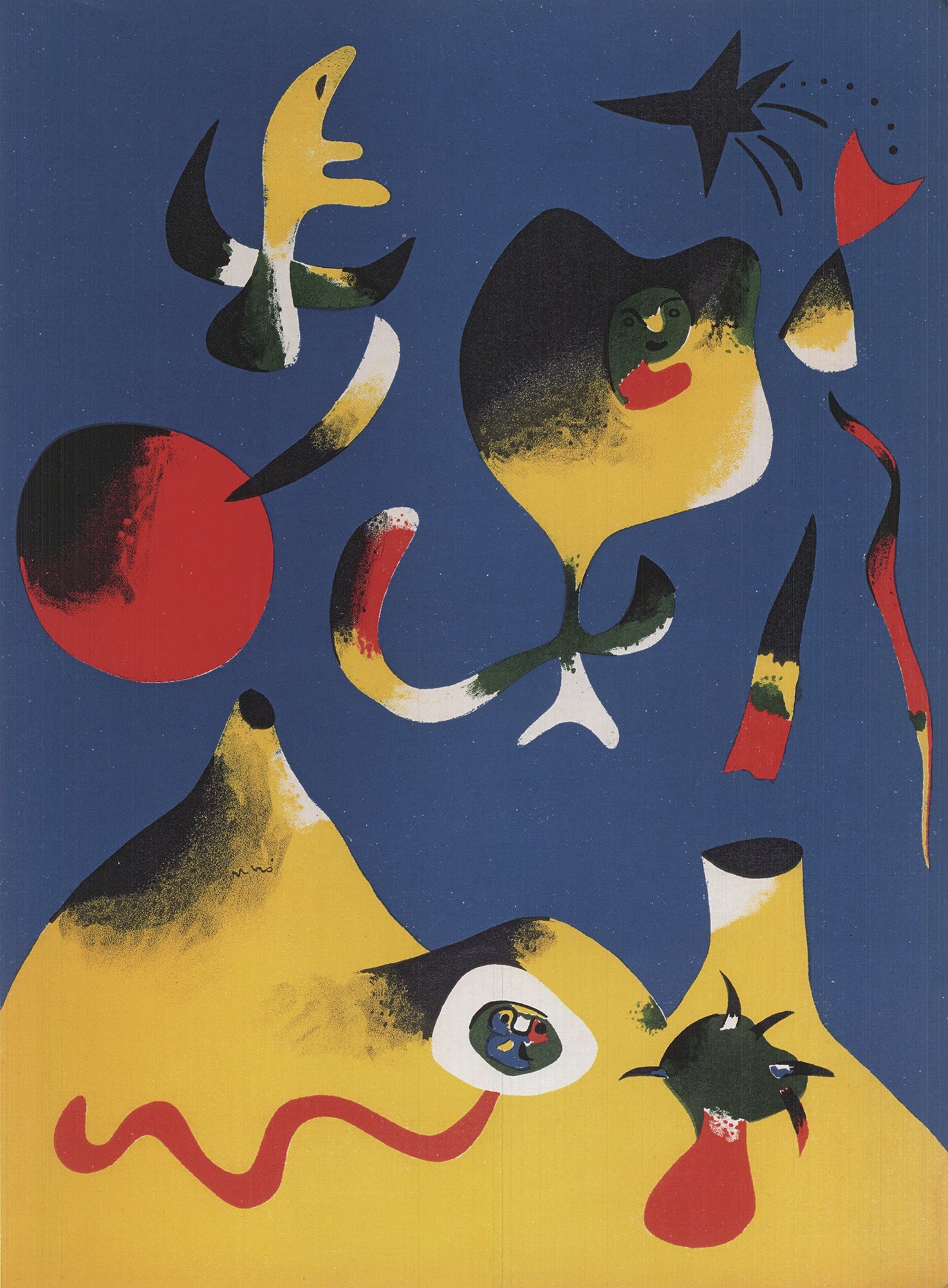 Joan Miro - Painting (The Air) - 2010 Offset Lithograph 22.75" x 19" - 2
