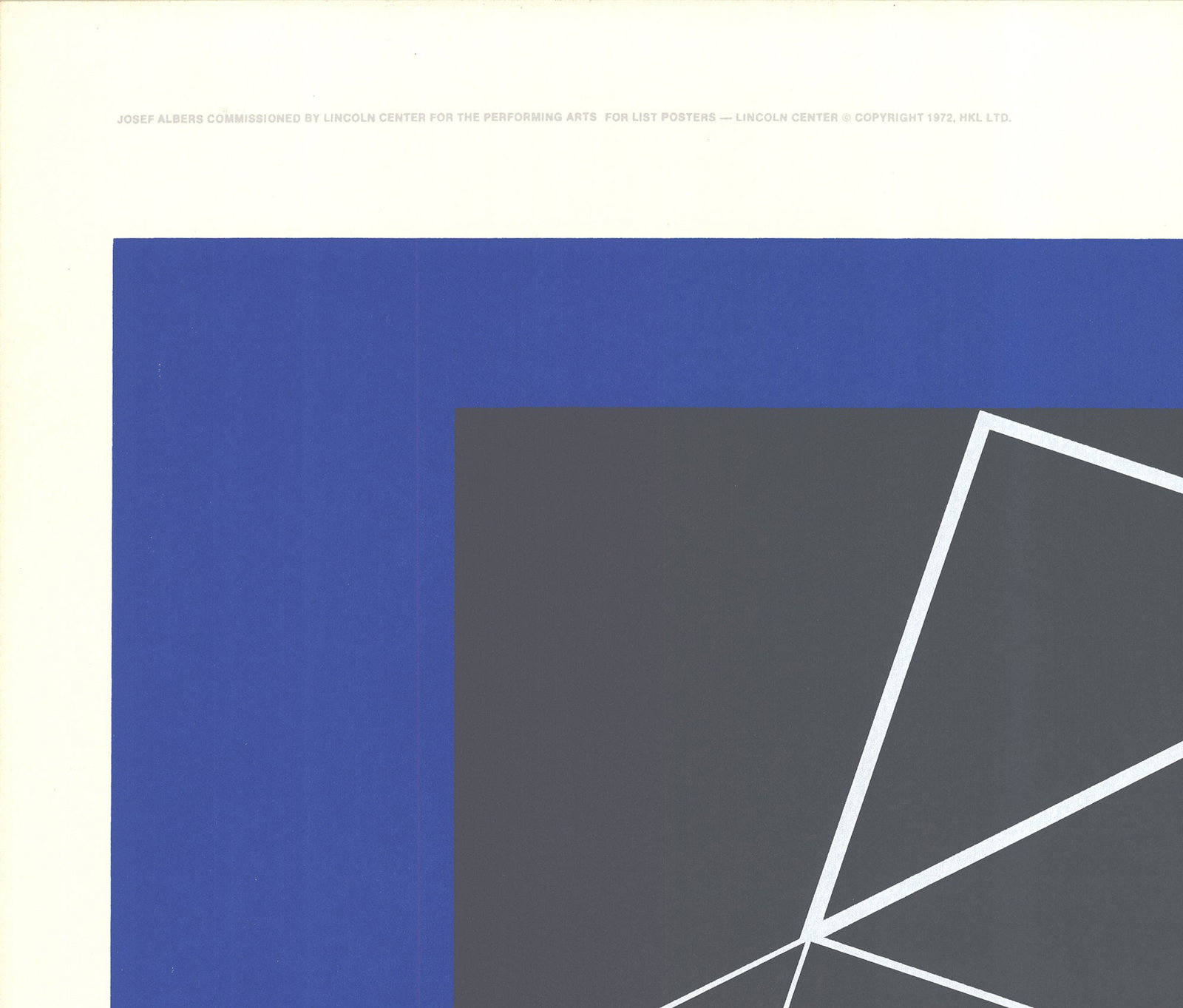 Josef Albers - The 10th New York Film Festival - 1972 Serigraph - SIGNED 50" x 26" - 3