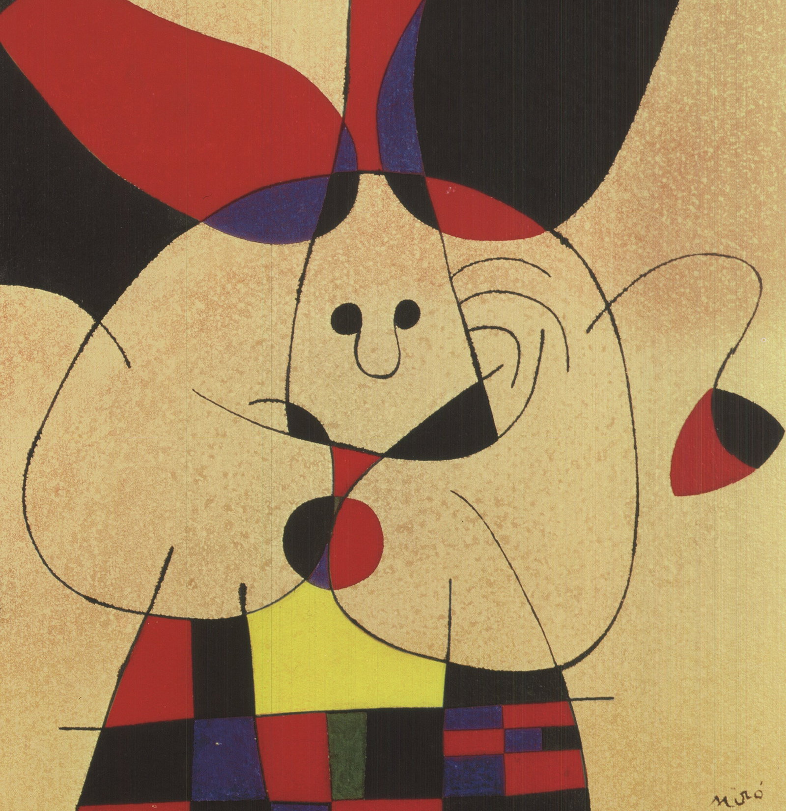 Joan Miro - The Bird Plunges Toward the Lake Where the Stars are Mirrored - 2010 Offset Lithograph - 3
