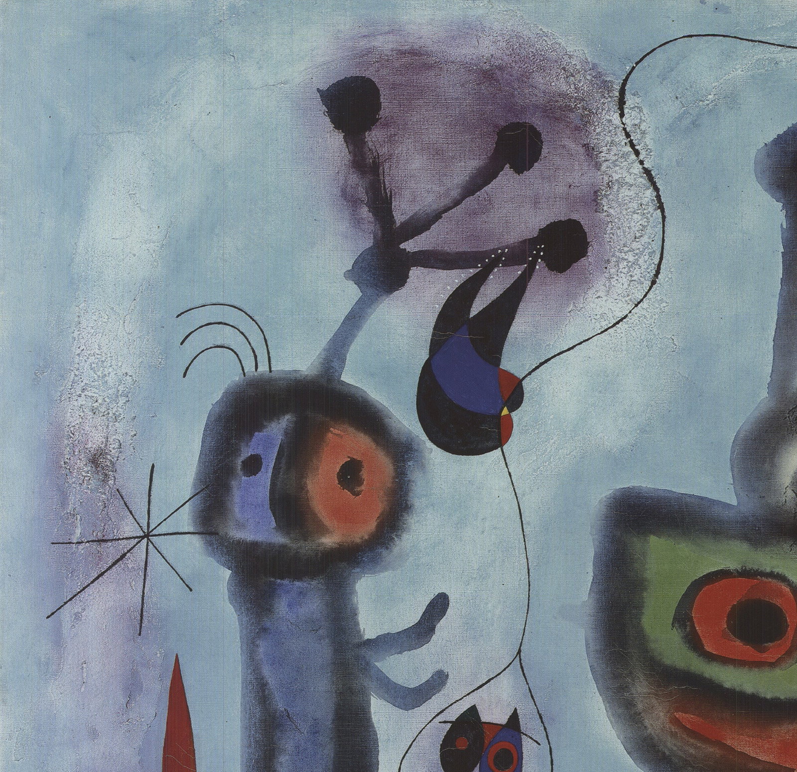 Joan Miro - The Bird with a Calm Look, Its Wings in Flames - 2010 Offset Lithograph 22.75" x 19" - 3