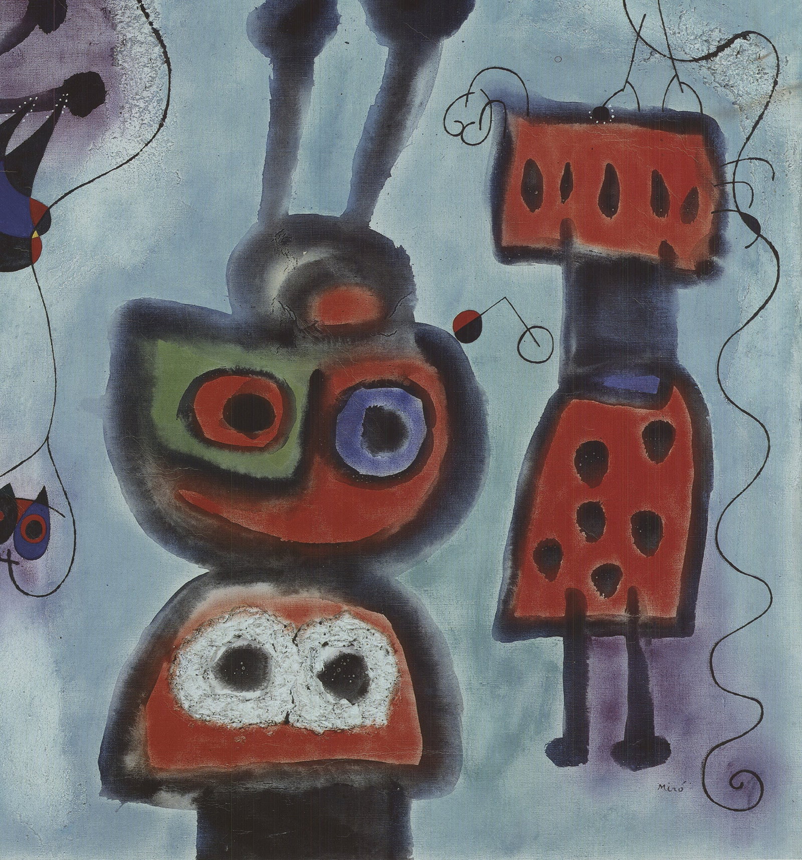 Joan Miro - The Bird with a Calm Look, Its Wings in Flames - 2010 Offset Lithograph 22.75" x 19" - 4