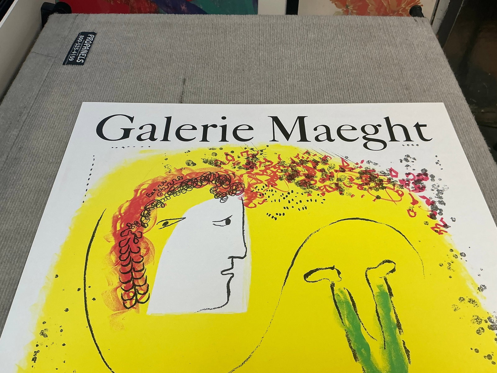 Marc Chagall - The Yellow Background - 1969 Lithograph 31" x 22.5" - 5