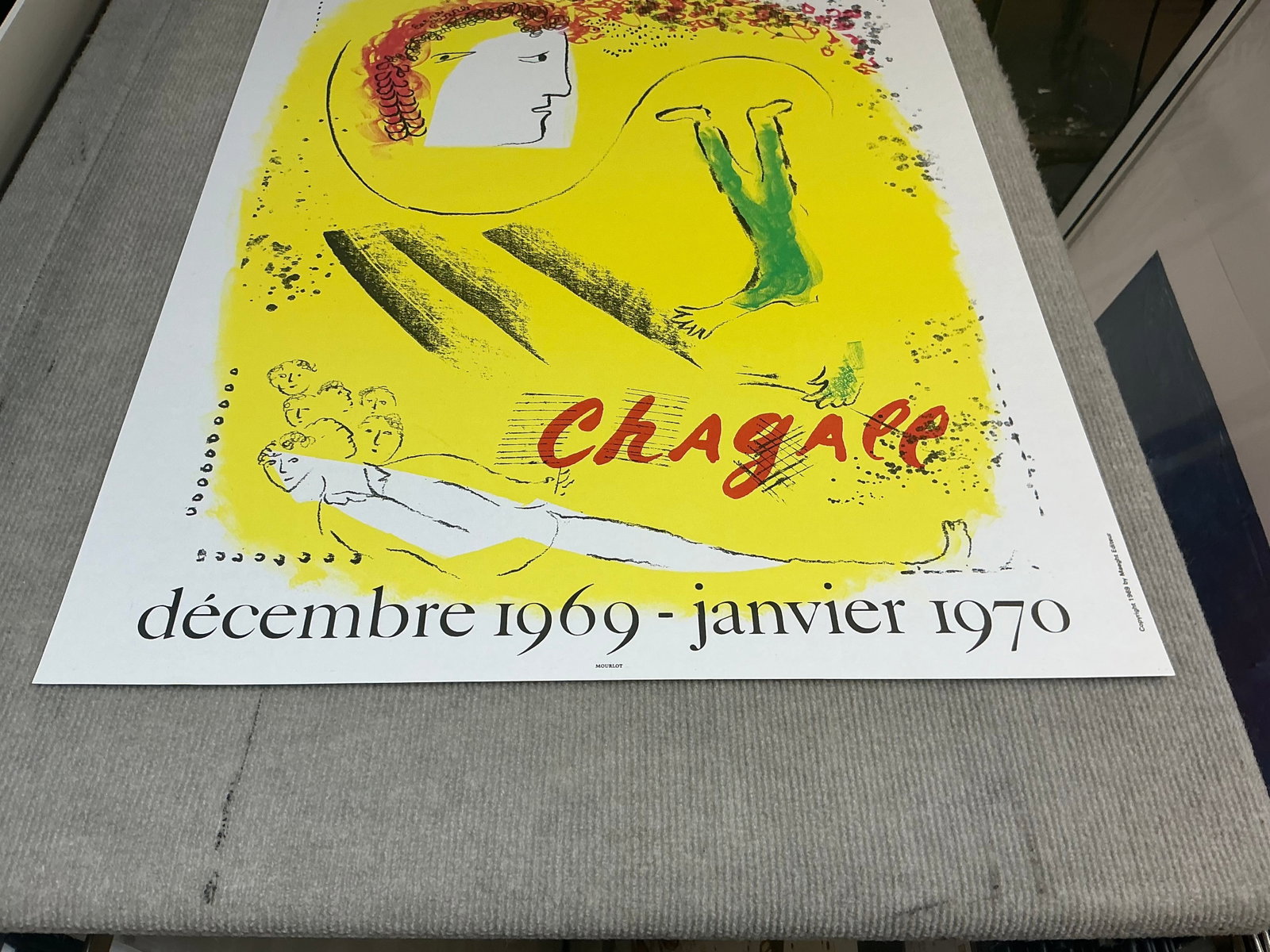 Marc Chagall - The Yellow Background - 1969 Lithograph 31" x 22.5" - 7