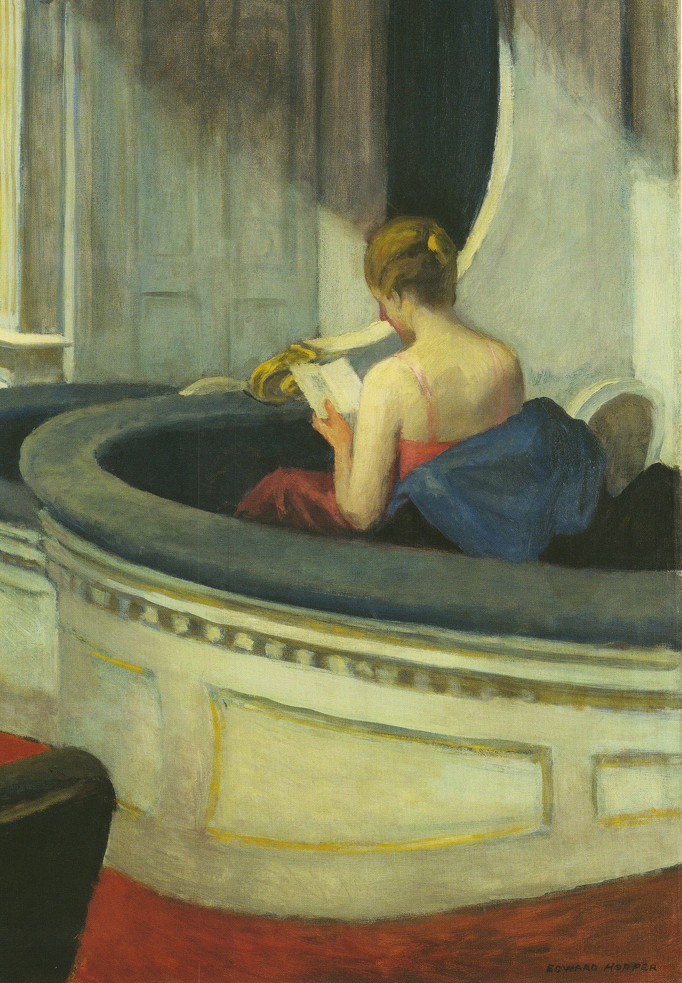 Edward Hopper - Two on the Aisle - 2010 Offset Lithograph 16.75" x 17.75" - 3