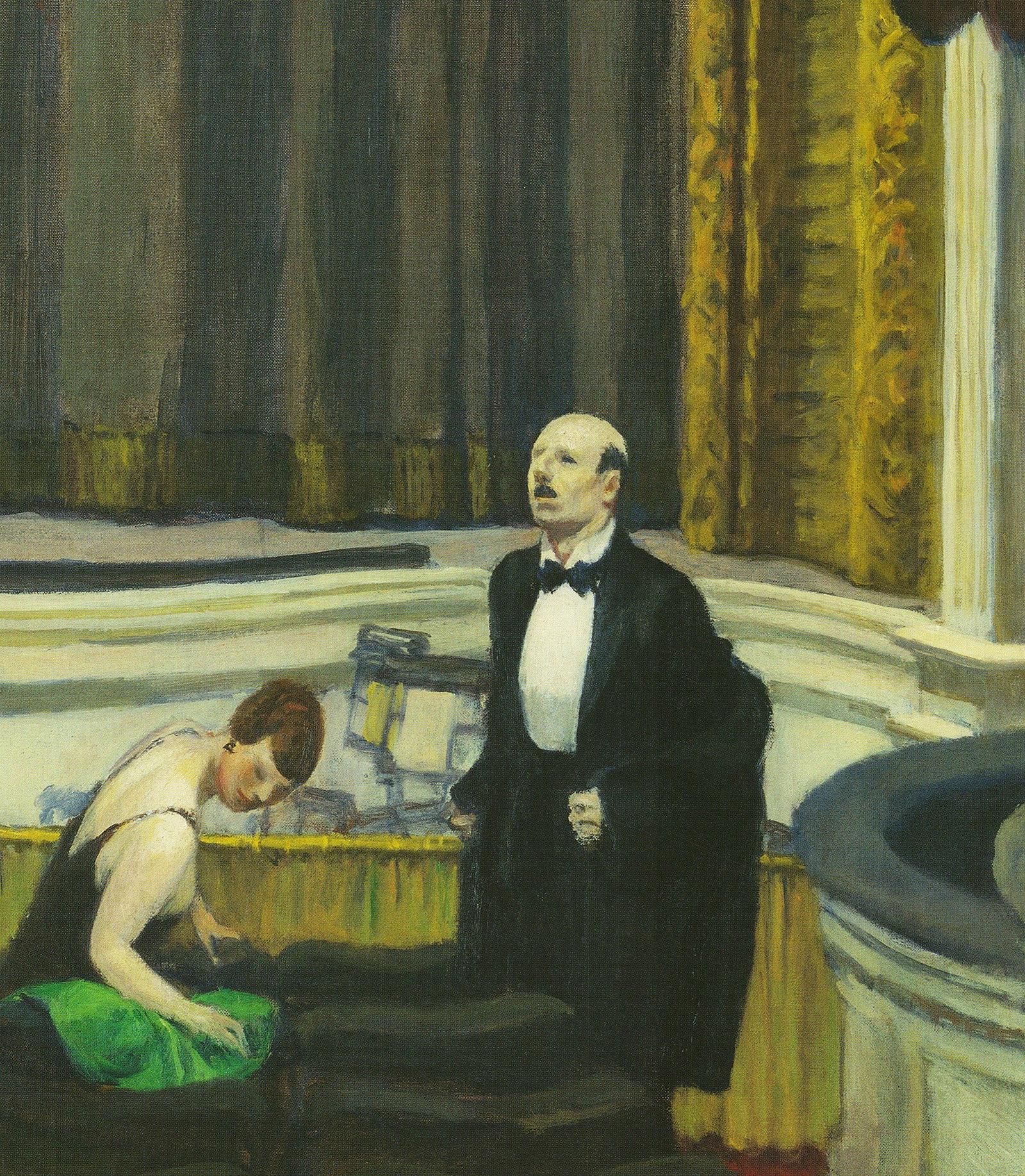 Edward Hopper - Two on the Aisle - 2010 Offset Lithograph 16.75" x 17.75" - 4